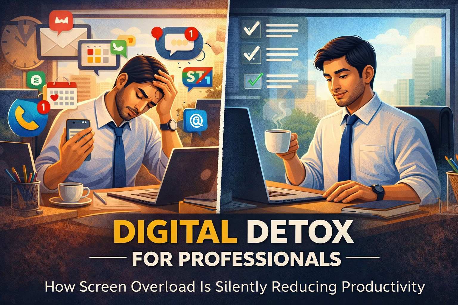 Digital Detox for Professionals: How Screen Overload Is Silently Reducing Productivity